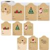 Kraft Paper Christmas Stickers: Creative Gift Packaging & Decoration Seals