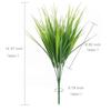 5PCS Artificial Plants Plastic Twigs Green Grass Fake Plants Twigs Leaves Grass Flower Arrangement Wedding Party Home Decor