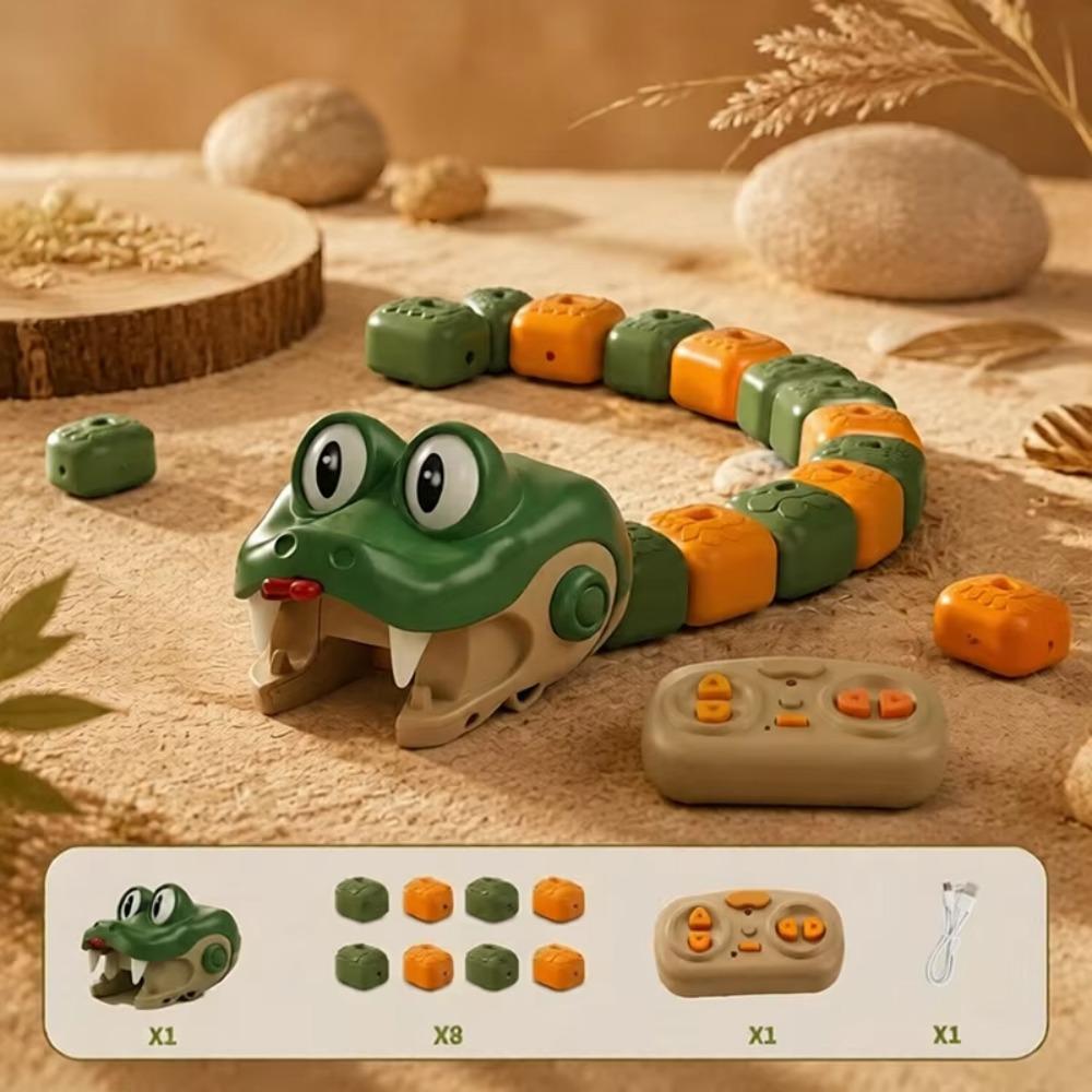 Interactive Remote Control Car Magnetic Magnetic RC Car Vehicle Toy Greedy Snake Car  Kids Gift