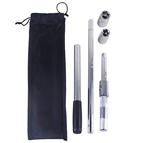 Sutekus Quick Turn Cross Wrench, Speeder Type, 17, 19, 21, and 23mm Hex Sockets