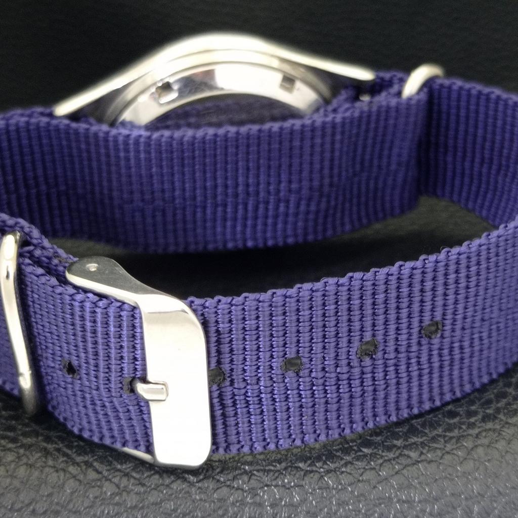 SEIKO 5 AUTOMATIC 7009A JAPAN MENS VINTAGE BLUE COLOR DIAL WATCH a701420-5 R206b-a701420