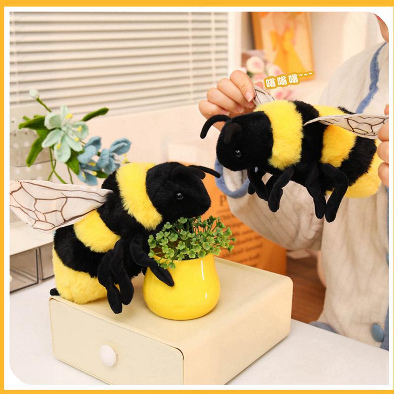 15cm New Arrival Cute Realistic Insect Plush Toys Small Ladybug Ant Butterfly Bee Stuffed Animals Lifelike Plushies Soft Doll