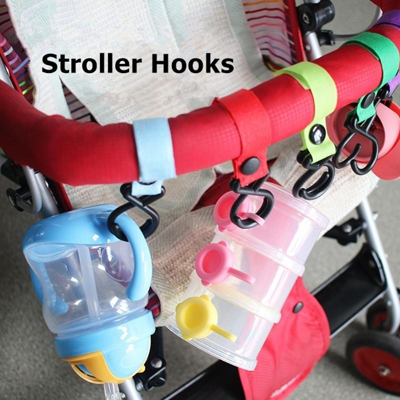 

3pcs Baby Stroller Hook Clips General Strong 2 Hooks Strap Hanger Baby Stroller Accessories Hook Han чёрный