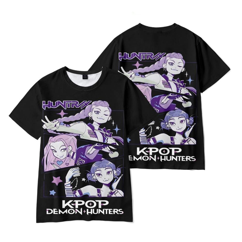 20 Colors KPop Demon Hunters Merch 2025 Tee T-shirt Merch Men Short Sleeve Tee Unisex Tops Clothes Causal Female Y2K Tops
