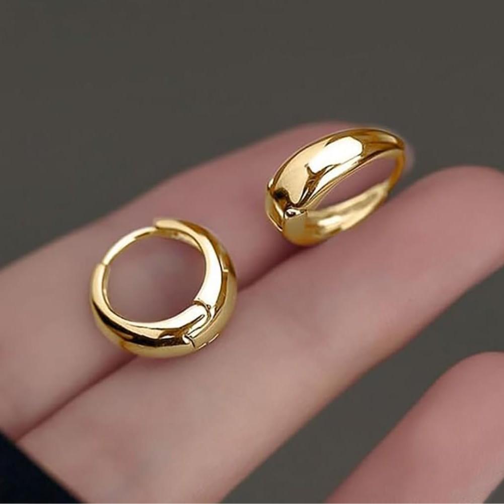 New Fashion Heavy Gold Earrings Generous Exquisite Ear Buckles Personality Trend Versatile Fashion Accessories