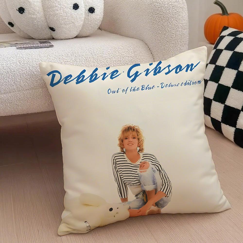 Debbie Gibson Pillow Case Anti-dustmite Pillowcase Invisible zipper silky short plush Sofa cushion cover
