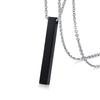 Custom Lange Verticale Staaf Ketting voor Vrouwen Mannen Graveer Gepersonaliseerde Naam Initiaal Hanger Roestvrij Staal Inspiratie Cadeaus