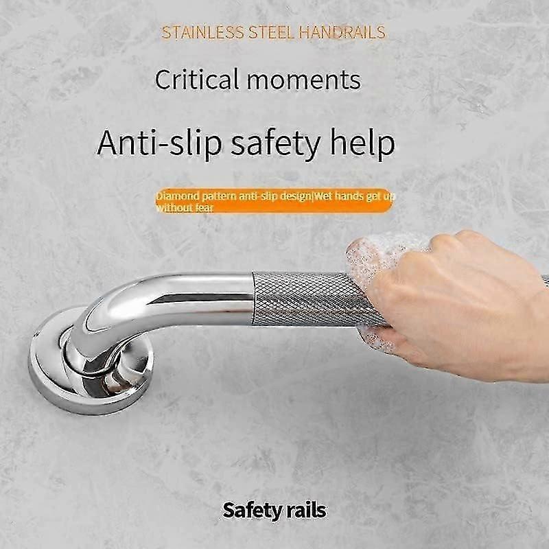 Barre d'appui murale antidérapante de 30 cm Barre d'appui de salle de bain en acier inoxydable Barre de sécurité pour salle de bain