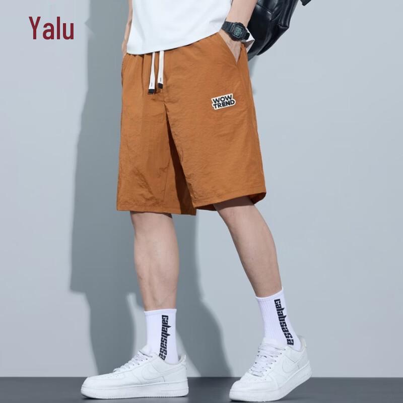 Yalu Men s Ice Silk Casual Shorts L