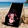 Cowardly Dog Cartoon Beach Towel, Microfiber Beach Towel, Perfect For Pool, Beach, Travel, Home Decor Beach Party Fan gifts