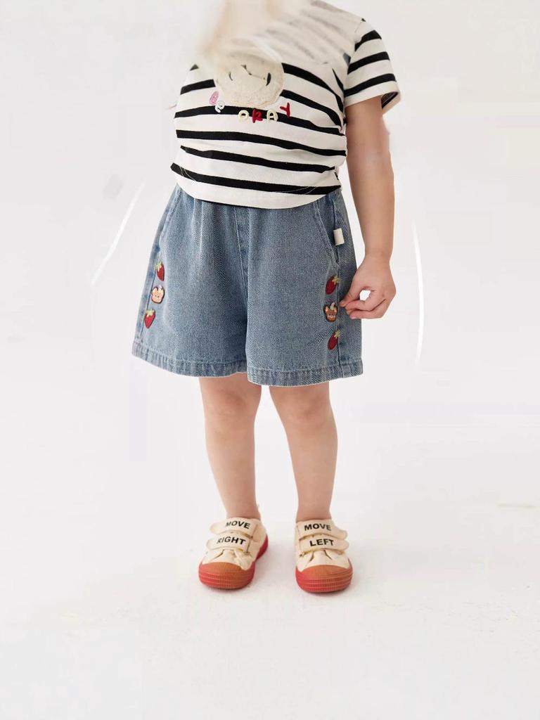 Mädchen Jeans Sommershorts 2026: Süße, leichte Oberbekleidung für Kinder