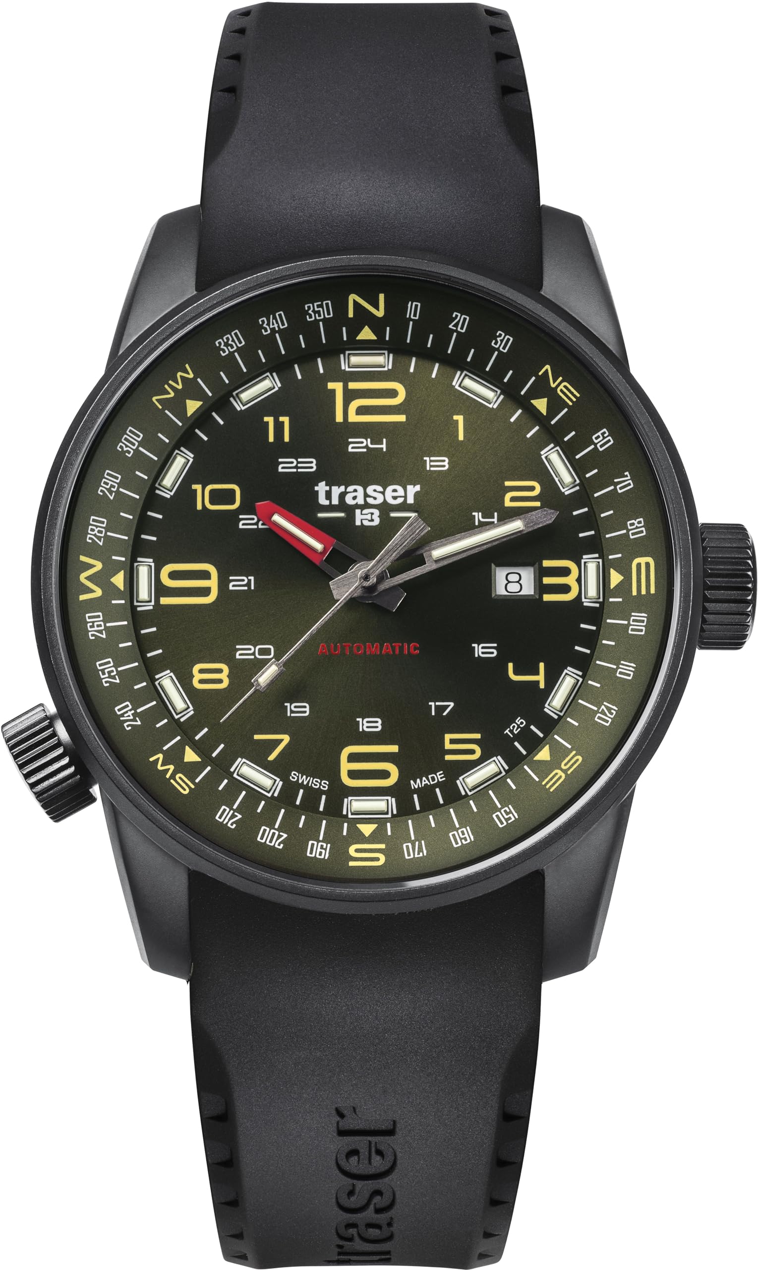 

Mechanical Automatic Watch P68 Pathfinder Automatic Green 110457 Black [Tracer] Men s зелений