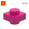 Non-Toxic 549Pcs/Lot 3024W 1X1 Double Cylinder Block Moc Color Accessories Compatible With Brick Diy Children'S Toy S1355