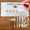 Pearl Stud Earring Set