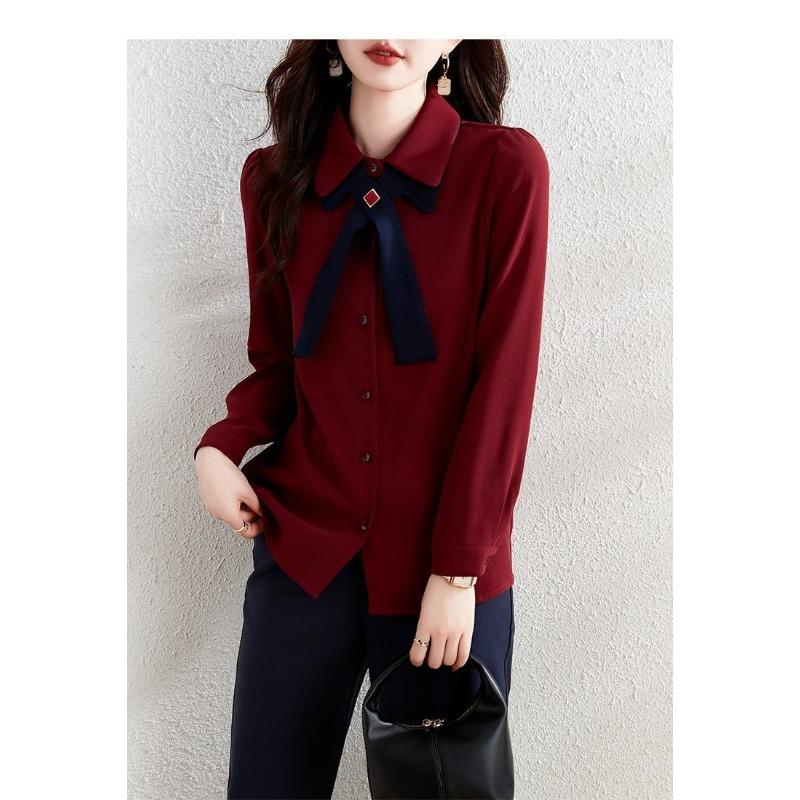 Shirts for Women Spring Autumn Winter New Style Fashion High-end Tops Simple Versatile Long-sleeved