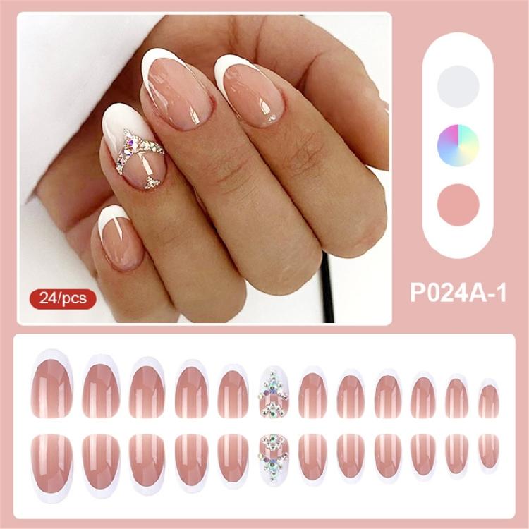 Square Nails Detachable Press On Nails French Artificial Nails False Nails