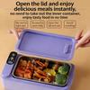 Portable Electric Lunch Box 1L Capacity Thermal Food Warmers Lunch Heating Box For Work School Camping And Home Use