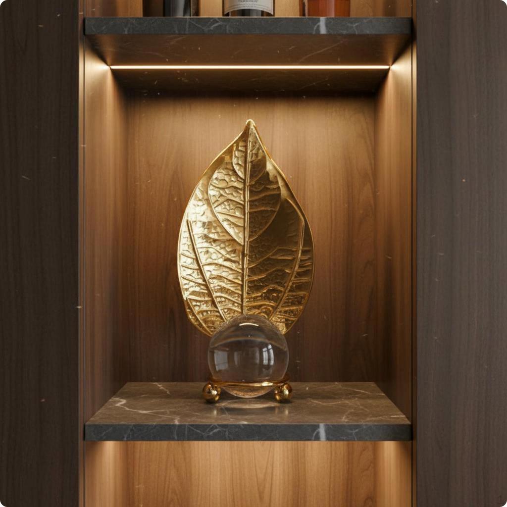 Desk Decor Elegant Luxury Sculpture Gift Idea Flower Ornament for Living Room, Cabinet,