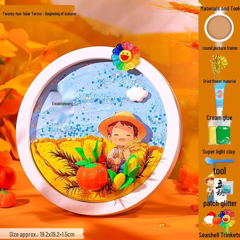 Children's DIY Creative Plate Painting Kit - Shell Design Ornaments