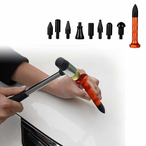Gliston Dent Repair Tool Set (42 Pieces) with Dent Lifter, Rubber Hammer, Vacuum Lifter, Pulling Tool for Car Dents, and DIY Repair Tools