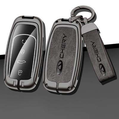 Housse de boîtier de clé de voiture en alliage de zinc pour Chery Tiggo 8Pro 7Plus Arrizo8 Omenda Porte-clés de télécommande Accessoires intérieurs sans clé