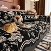 1PC Flower Chenille Sofa Cover Dust-proof Non-Slip Sofa Seat Pad Mat Four Seasons Universal L Couch Slipcovers for Living Room