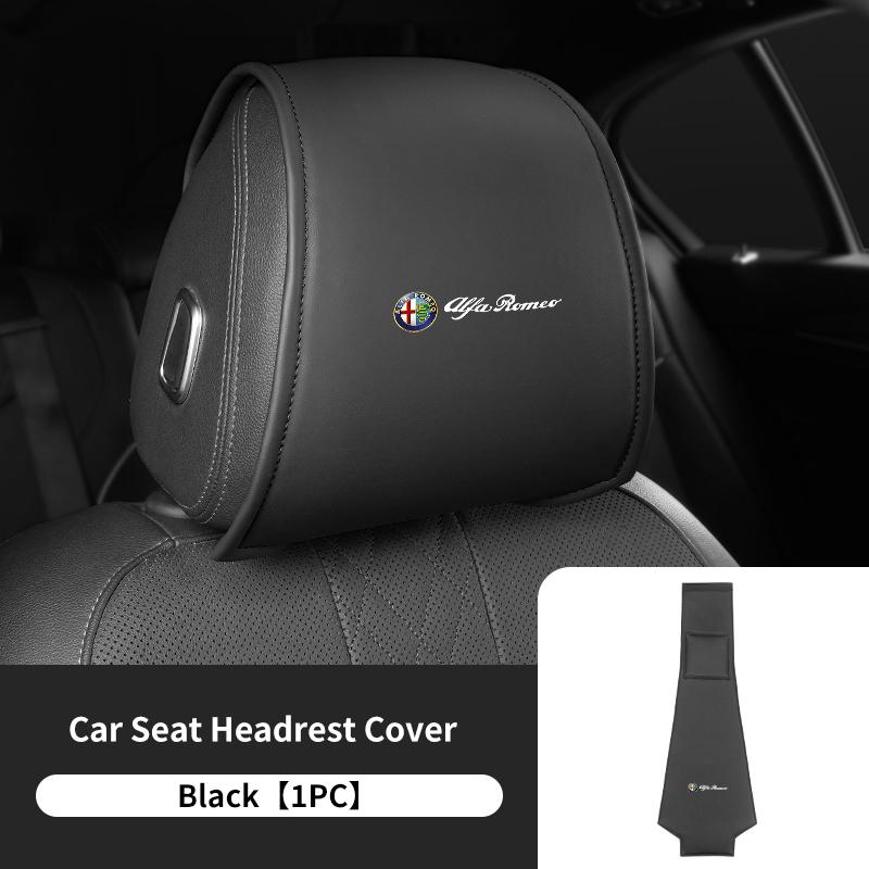 For Alfa Romeo Car Styling Headrest Case Anti-Dirty Dustproof Protective Cover GT Stelvio F1 Brera Volante Tonale Gloria Disco