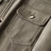 Neue Cordjacke Herren Locker Revers Lässig Baseballjacke, Leichter Luxus Arbeitskleidung Stil Oberbekleidung Für Herbst