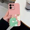 For Oppo Realme 7 10 8 9 5 6 Pro Plus K13 A5 A5X Phone Covers Cute Dinosaur Patterns Liquid Silicone Anti Drop Premium Protection Cases For Oppo Shell