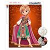 DIY Pearl Art Painting Anna In Frozen’s Coronation Style Home Wall Decoration Pearl Gemstone Painting Pictures Crafts Home Decoration