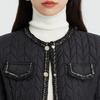 Women's Korean Style Crew Neck Padded Jacket
