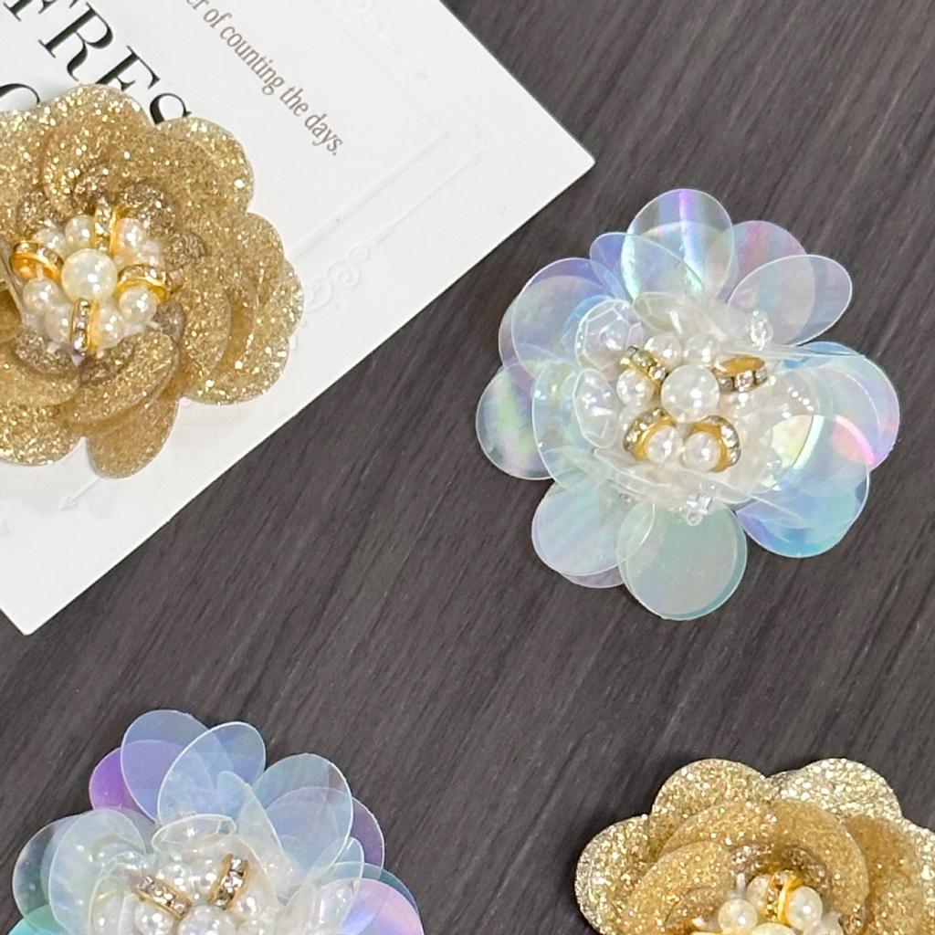 Handmade Beads, Three-Dimensional Flowers, Cloth Stickers, Clothing Diy Decorative Patches, Decals, Accessories, Bags, Hair Accessories, Accessories