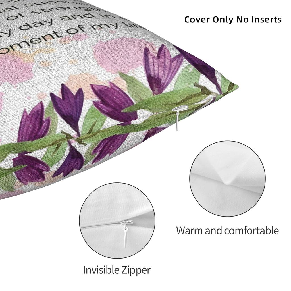 I Love You Mom Square Pillowcases Polyester Car Mother's Day  Cushion Case Funny Decor Pillowcase 45*45