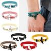 Whale Tail Charm Bracelet Jewelry Gift for Women Nylon Rope Wristband Bracelet