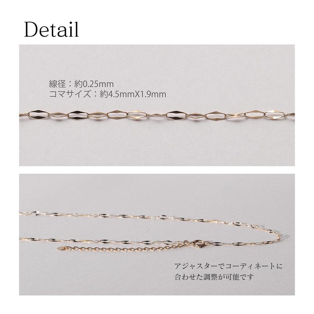 10K Chain Necklace Gold Necklace K10YG Gold [VOTRE COUTURE]K10 Women's