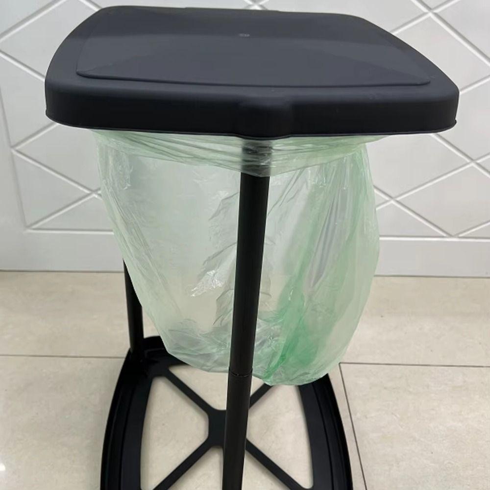 with Lid Garbage Bag Auxiliary Rack Foldable Trash Can Holder Trash Bag Holder  Kitchen
