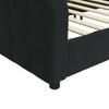 Vidaxl Sofa with Sleeping Function, Black, 80X200 Cm, Upholstered In Velvet