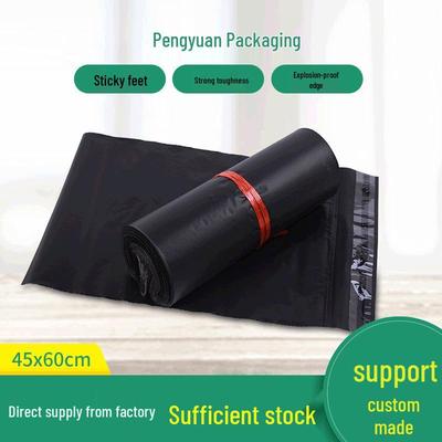 Black Waterproof Courier Bag 2842 - Custom Size Logistics and Clothing Mail Packaging