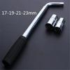 Telescoping Lug Wrench Set - 17/19/21/23mm Sockets, Vehicle Wheel Lug Spanner, Heavy Duty Car Repair Replacement Tool