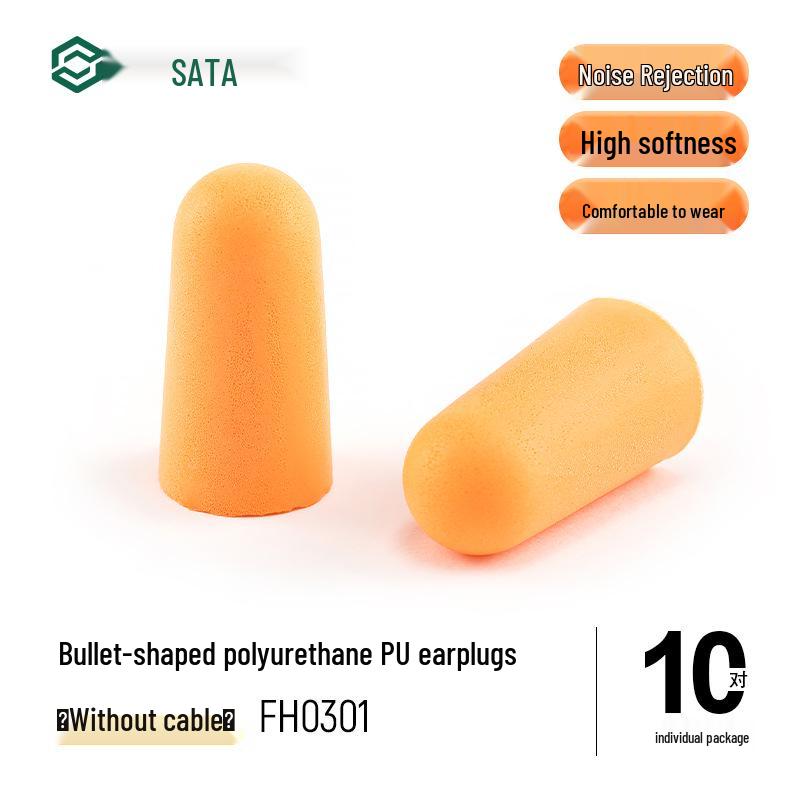 SATA Industrial Anti-Snoring Soundproof Earplugs for Sleep and Noise Reduction