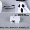 Halloween LED Ghost Light, DIY Hanging Decoration with Adjustable Lamp Arm, Party Decoration, Garden Halloween Props, Outdoor Decoration