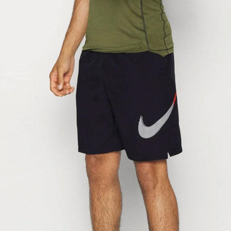 Pantaloncini Sportivi Uomo Nike Logo Asciugatura Rapida Traspiranti Neri DQ4800-010