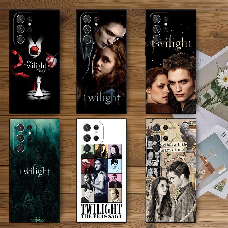 Twilight Saga Edward Soft Phone Case for Samsung Galaxy S26 S25 Edge S24 Ultra S23 Plus S22 S21 FE S20 Black Cover Back Shell