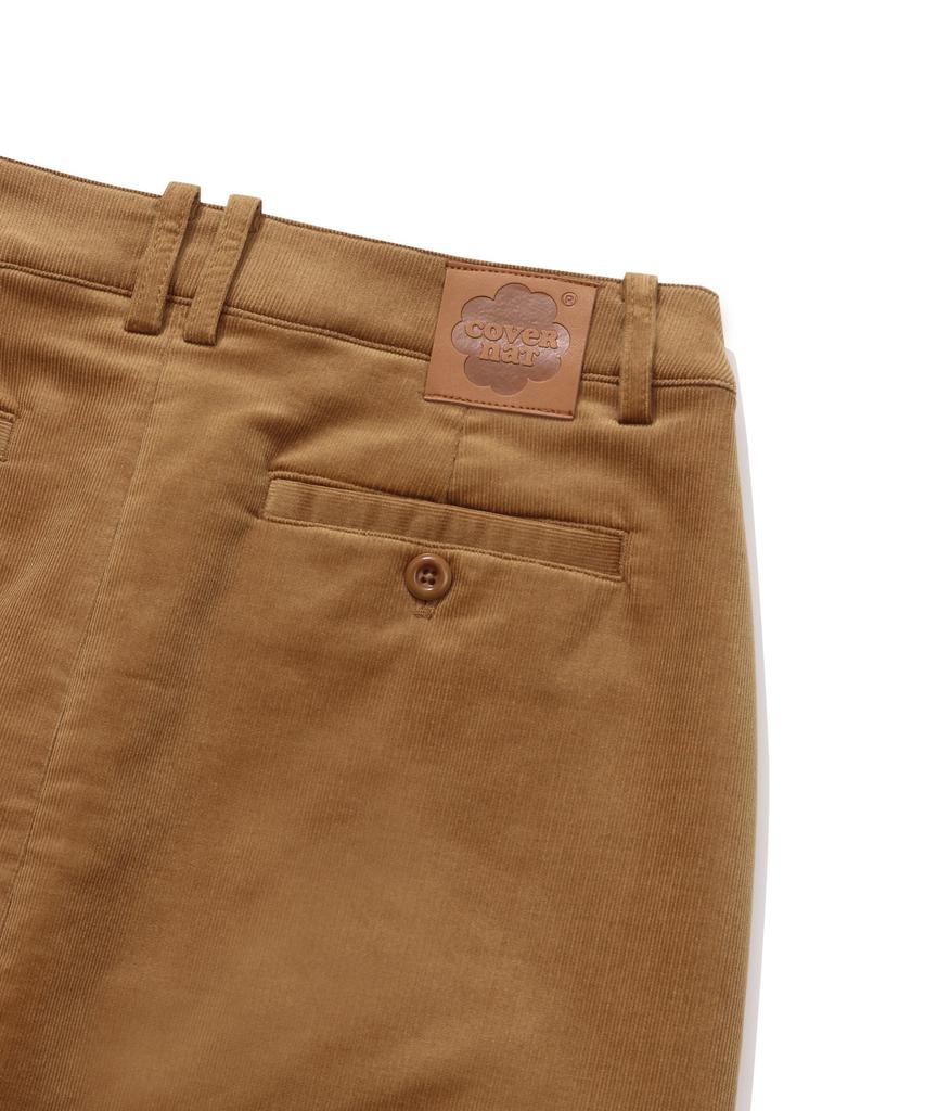 Covernat Woman Corduroy Midi Skirt Camel