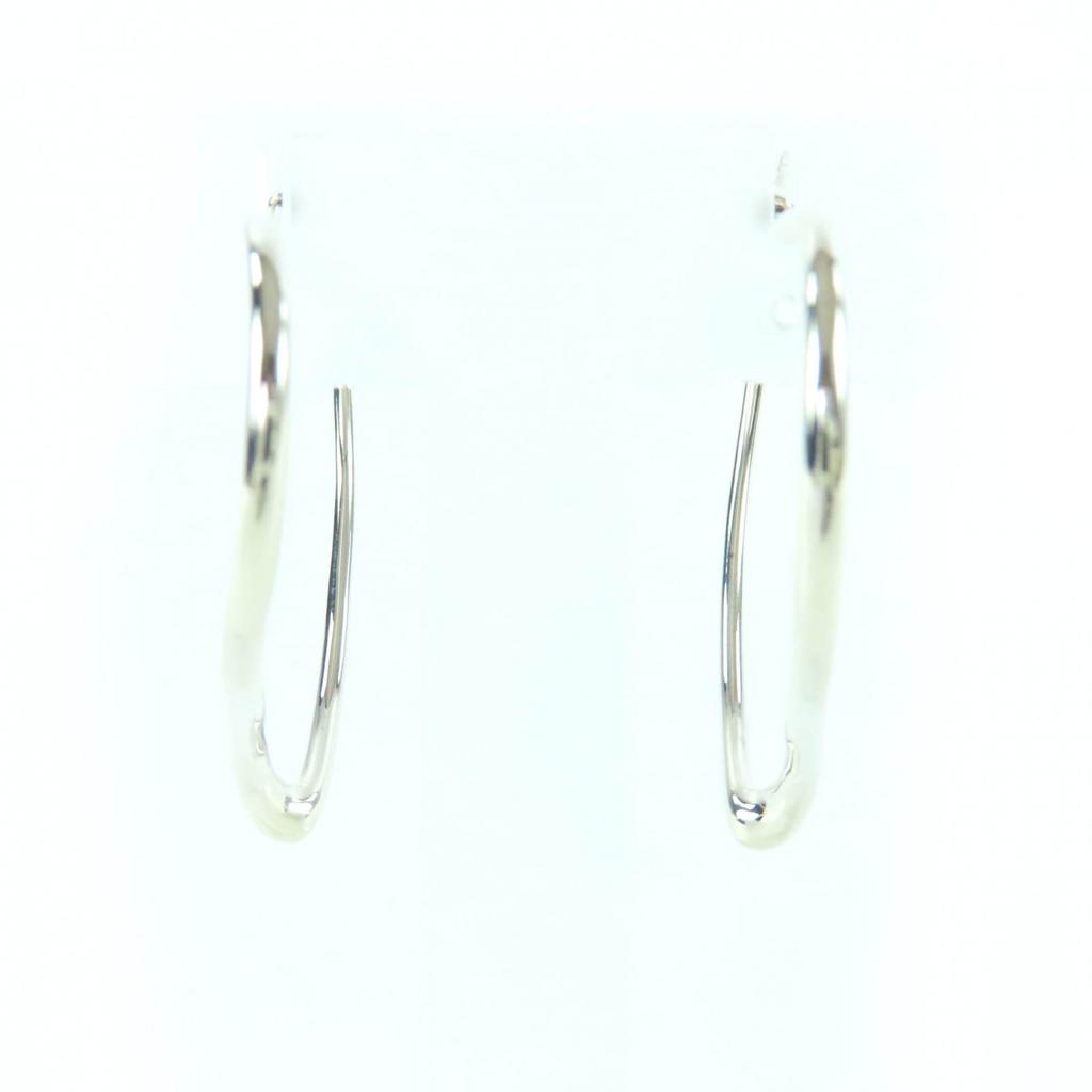 Tolles TIFFANY&Co. Pierce Open Heart Creolen, Mittel Silber AG925 Damen Gebraucht