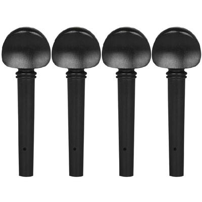 4Pcs Viola Machine Head Ebony Wood Viola Tuning Pegs Viola Shaft Handle Tuners Musical Instruments Accessories
