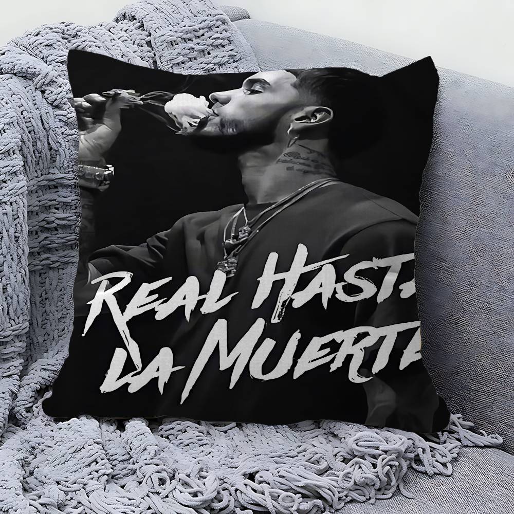 Rapper Real A-Anuel AA 45*45cm Cushion Cover Pillow Cover Decor Pillowcase Home Pillowcase For Couch Pillow