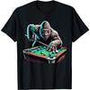 T-shirt amusant pour hommes et garçons - Joueur de billard Sasquatch Bigfoot(1)