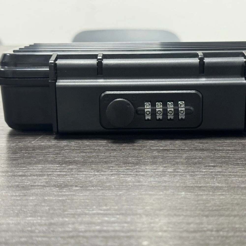 Storage Phone Lock Box 4-digit Password Security Lock Box Portable Beach Safe Box  Home Dorm Car