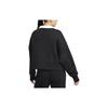 Nike Knitwear Women's Black V Neck Thickened And Fleece Lined Cardigan FB8773-010